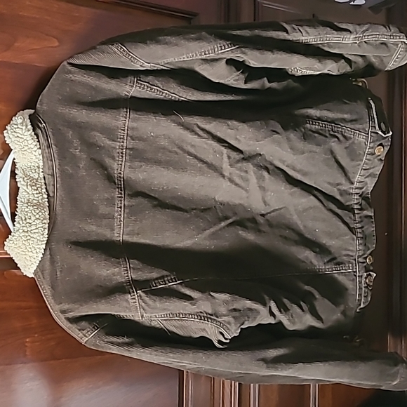 Old Navy Vintage Corduroy Sherpa Jacket Size M - Picture 2 of 4